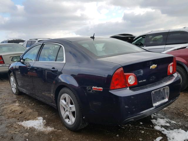 1G1ZB5EB4AF103650 - 2010 CHEVROLET MALIBU LS BLUE photo 3