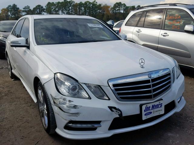 WDDHF5KBXDA690679 - 2013 MERCEDES-BENZ E 350 WHITE photo 1