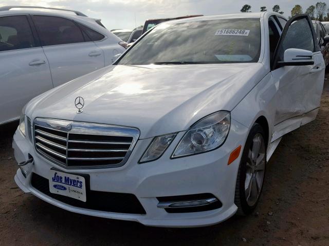 WDDHF5KBXDA690679 - 2013 MERCEDES-BENZ E 350 WHITE photo 2