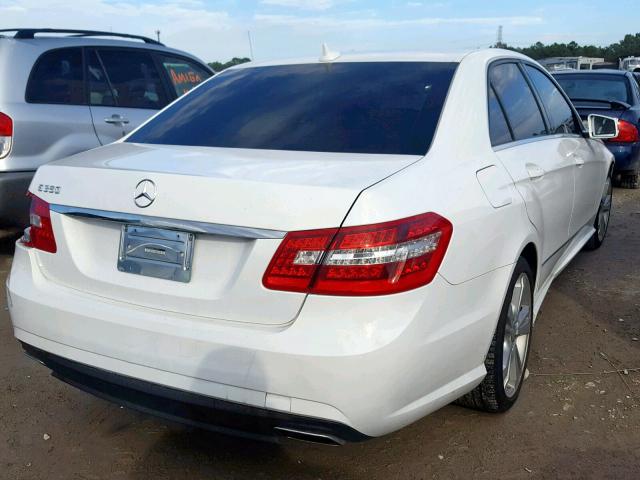 WDDHF5KBXDA690679 - 2013 MERCEDES-BENZ E 350 WHITE photo 4