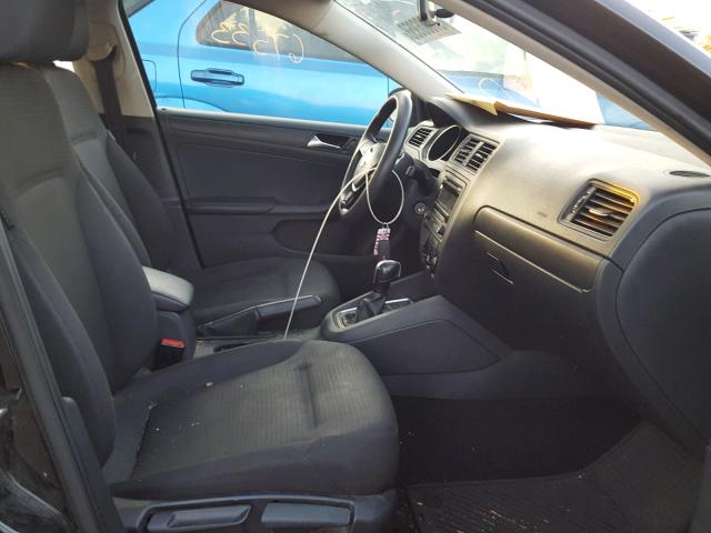 3VW2K7AJ1FM293090 - 2015 VOLKSWAGEN JETTA BASE Սև լուսանկար 5