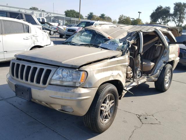 1J4GW68S9XC587436 - 1999 JEEP GRAND CHER BEIGE photo 2