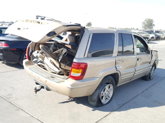 1J4GW68S9XC587436 - 1999 JEEP GRAND CHER BEIGE photo 4