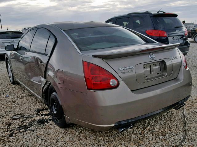 1N4BA41E67C829760 - 2007 NISSAN MAXIMA SE TAN photo 3