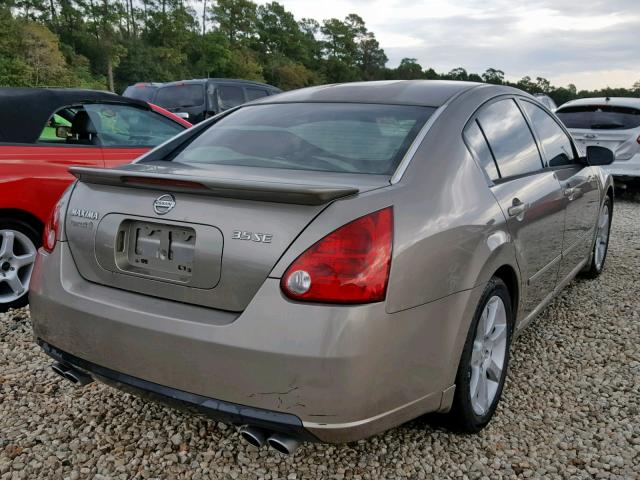 1N4BA41E67C829760 - 2007 NISSAN MAXIMA SE TAN photo 4