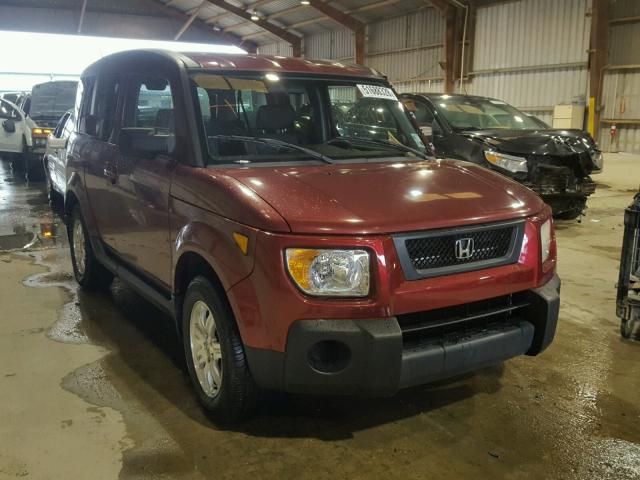 5J6YH287X6L008536 - 2006 HONDA ELEMENT EX BURGUNDY photo 1