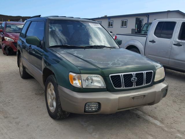 JF1SF65512H708878 - 2002 SUBARU FORESTER S GREEN photo 1