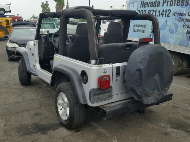 1J4FA39SX3P304519 - 2003 JEEP WRANGLER C SILVER photo 3