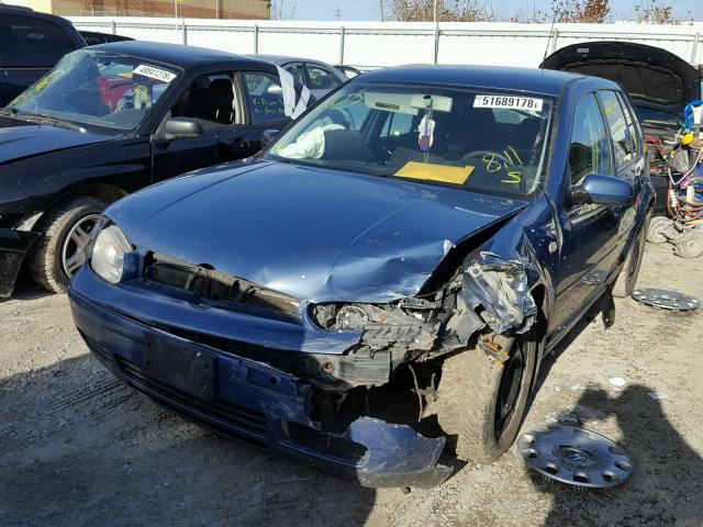 9BWEL21J174010948 - 2007 VOLKSWAGEN CITY GOLF BLUE photo 2