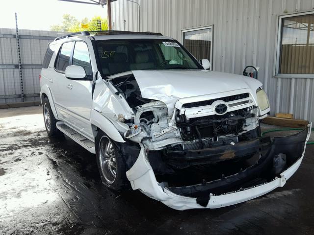 5TDBT48A86S273620 - 2006 TOYOTA SEQUOIA LI WHITE photo 1