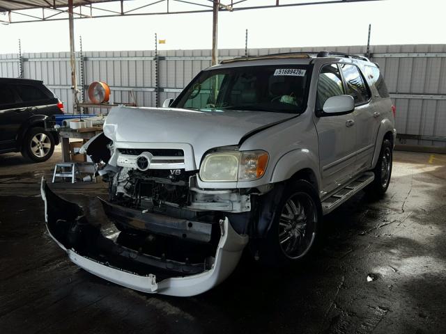 5TDBT48A86S273620 - 2006 TOYOTA SEQUOIA LI WHITE photo 2