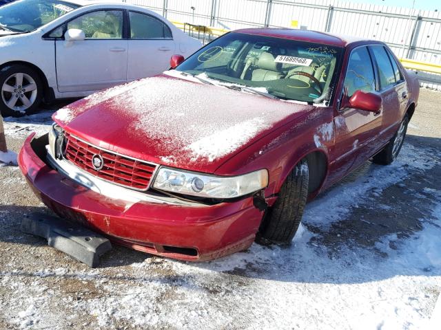 1G6KY549XXU905262 - 1999 CADILLAC SEVILLE ST RED photo 2