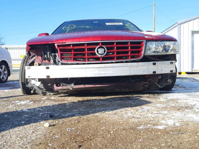 1G6KY549XXU905262 - 1999 CADILLAC SEVILLE ST RED photo 9