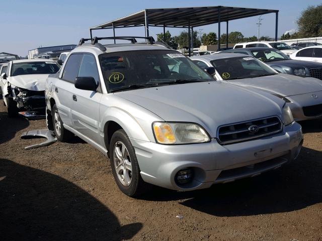 4S4BT62CX67106395 - 2006 SUBARU BAJA SPORT SILVER photo 1