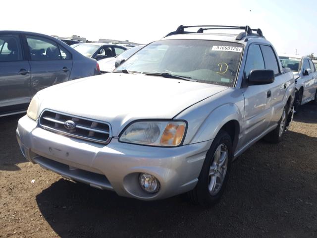 4S4BT62CX67106395 - 2006 SUBARU BAJA SPORT SILVER photo 2