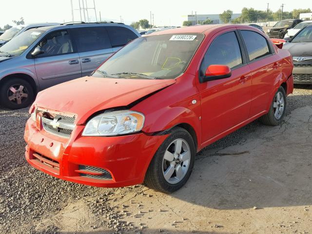 KL1TD56638B077186 - 2008 CHEVROLET AVEO BASE Qırmızı foto 2