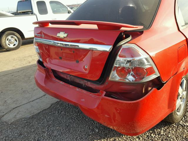KL1TD56638B077186 - 2008 CHEVROLET AVEO BASE Qırmızı foto 9