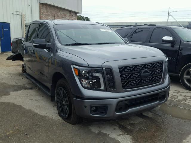 1N6AA1E60JN534816 - 2018 NISSAN TITAN SV GRAY photo 1