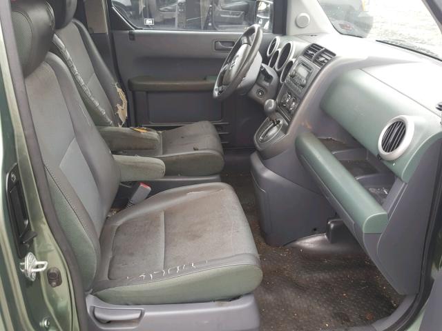 5J6YH28685L011022 - 2005 HONDA ELEMENT EX GREEN photo 5