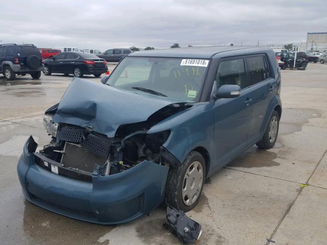 JTLKE50E781001143 - 2008 TOYOTA SCION XB BLUE photo 2