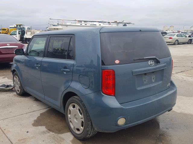 JTLKE50E781001143 - 2008 TOYOTA SCION XB BLUE photo 3