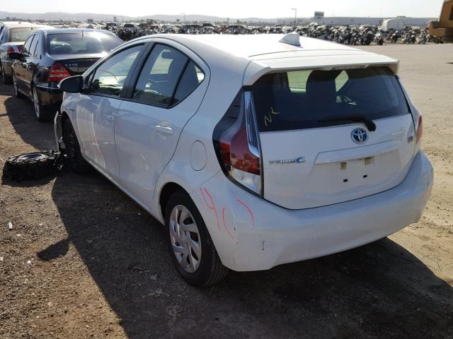 JTDKDTB38F1578601 - 2015 TOYOTA PRIUS C WHITE photo 3