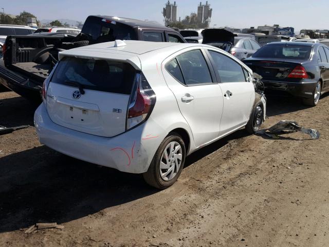 JTDKDTB38F1578601 - 2015 TOYOTA PRIUS C WHITE photo 4