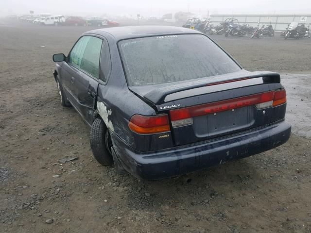 4S3BD4358W6205390 - 1998 SUBARU LEGACY L BLUE photo 3