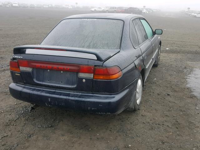 4S3BD4358W6205390 - 1998 SUBARU LEGACY L BLUE photo 4