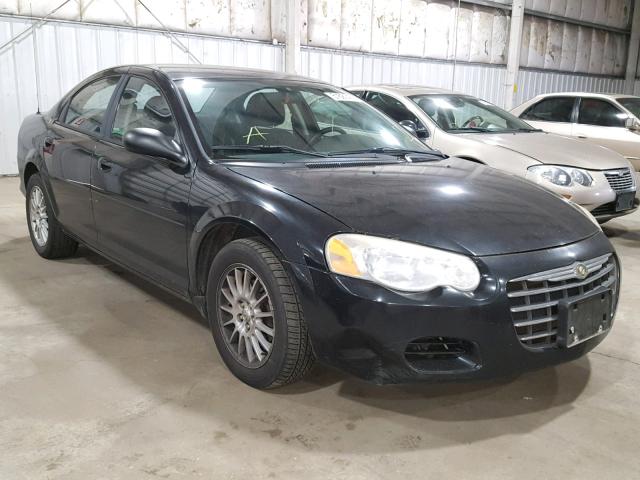 1C3EL46XX4N259875 - 2004 CHRYSLER SEBRING LX BLACK photo 1