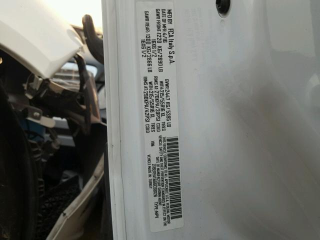 ZFBERFAT6G6C66126 - 2016 RAM PROMASTER 白色 照片 10