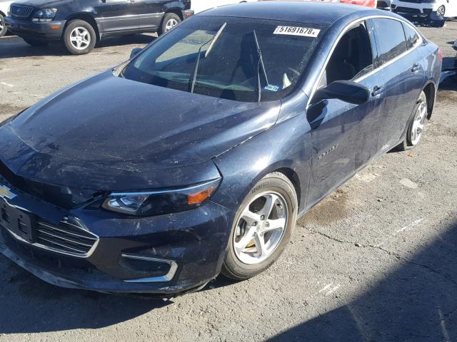 1G1ZB5ST6HF151108 - 2017 CHEVROLET MALIBU LS BLUE photo 2