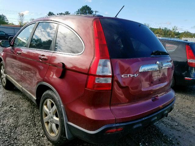 5J6RE48739L001716 - 2009 HONDA CR-V EXL RED photo 3