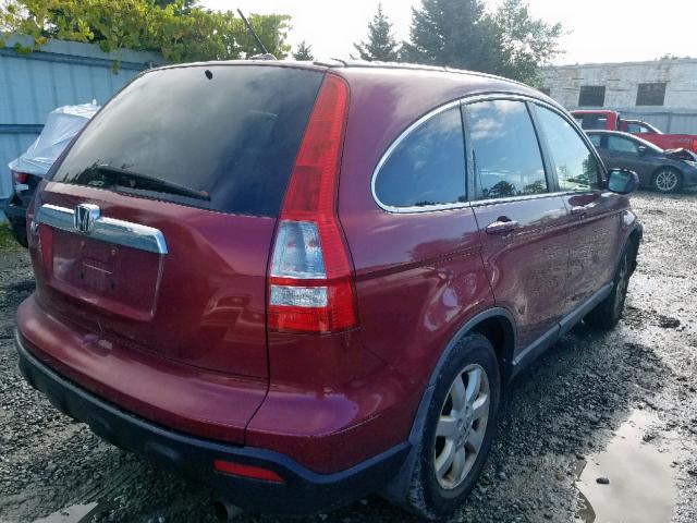 5J6RE48739L001716 - 2009 HONDA CR-V EXL RED photo 4