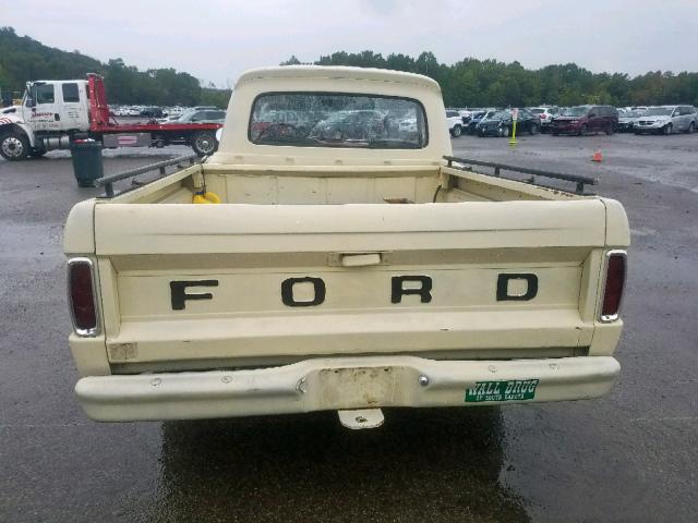 F10DK581679 - 1965 FORD F100 CREAM photo 6