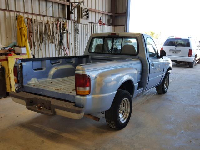 1FTCR10A3VPA71211 - 1997 FORD RANGER BLUE photo 4