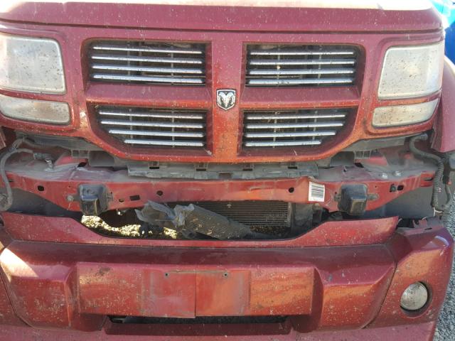 1D8GU58687W630169 - 2007 DODGE NITRO R/T MAROON photo 9