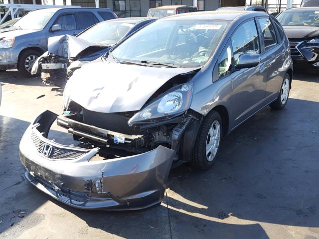 JHMGE8H36DC056668 - 2013 HONDA FIT GRAY photo 2