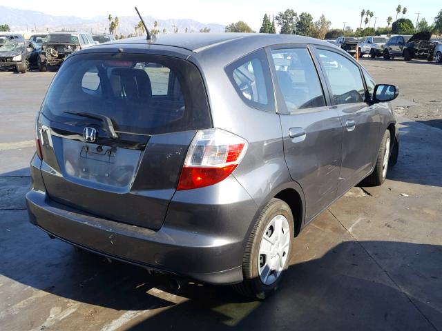 JHMGE8H36DC056668 - 2013 HONDA FIT GRAY photo 4