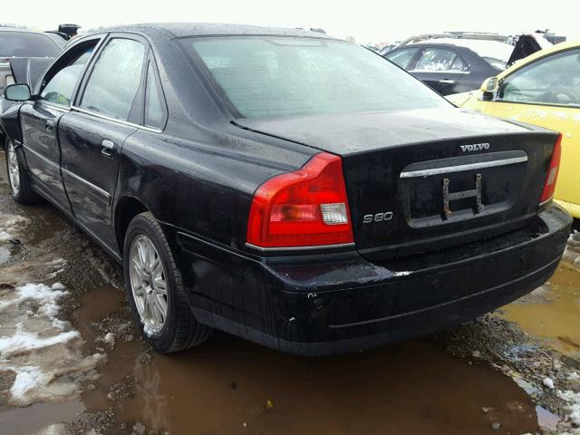 YV1TS59H441365465 - 2004 VOLVO S80 2.5T BLACK photo 3