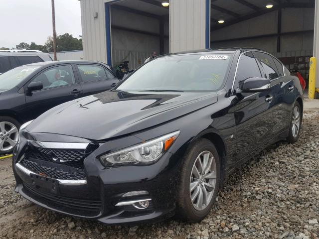 JN1BV7AP4FM332834 - 2015 INFINITI Q50 BASE BLACK photo 2