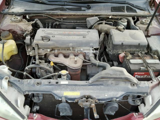 JTDBE32KX30200754 - 2003 TOYOTA CAMRY LE RED photo 7