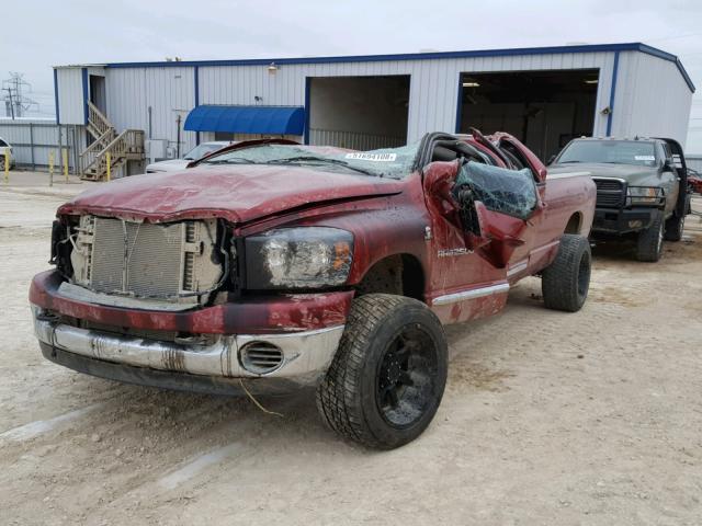 1D7KS28C96J130915 - 2006 DODGE RAM 2500 S RED photo 2