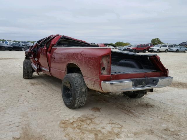 1D7KS28C96J130915 - 2006 DODGE RAM 2500 S RED photo 3