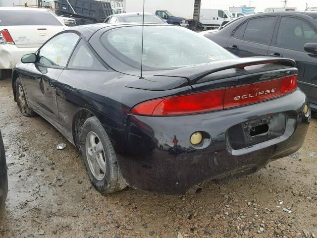 4A3AK34Y9VE114568 - 1997 MITSUBISHI ECLIPSE RS BLACK photo 3