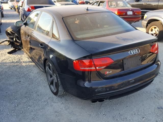 WAUKGBFL8BA166472 - 2011 AUDI S4 PRESTIG BLACK photo 3