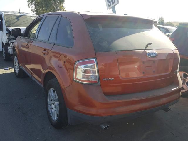 2FMDK48C07BB02632 - 2007 FORD EDGE SEL ORANGE photo 3