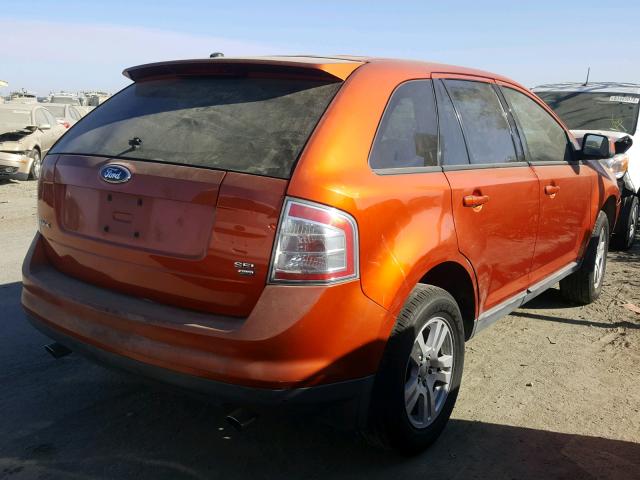 2FMDK48C07BB02632 - 2007 FORD EDGE SEL ORANGE photo 4