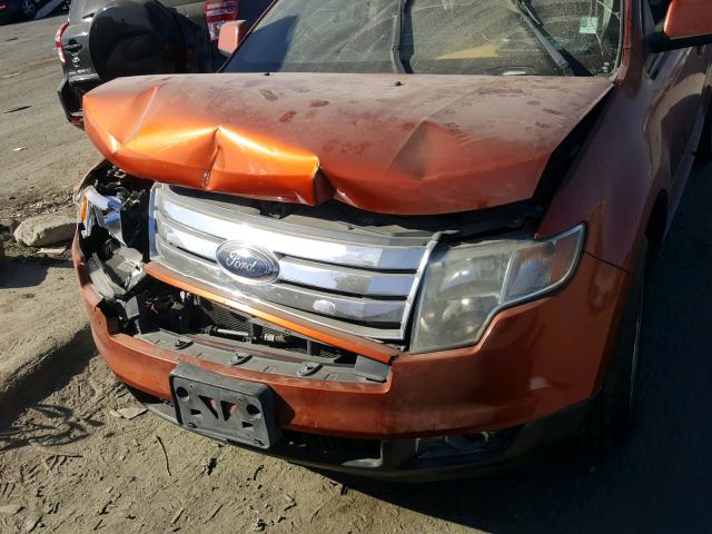 2FMDK48C07BB02632 - 2007 FORD EDGE SEL ORANGE photo 7