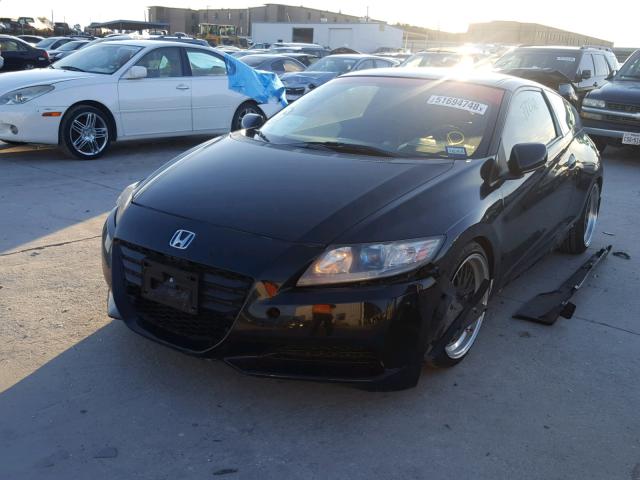 JHMZF1C47CS002426 - 2012 HONDA CR-Z BLACK photo 2